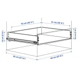 IKEA KONSTRUERA (ИКЕА КОНСТРУЕРА) — Ящик, белый, 15x60 см — фото 2
