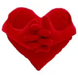IKEA FAMNIG HJÄRTA (ИКЕА ФАМНИГ ХЙЭРТА) — Подушка, красная, 40x101 см — фото 2