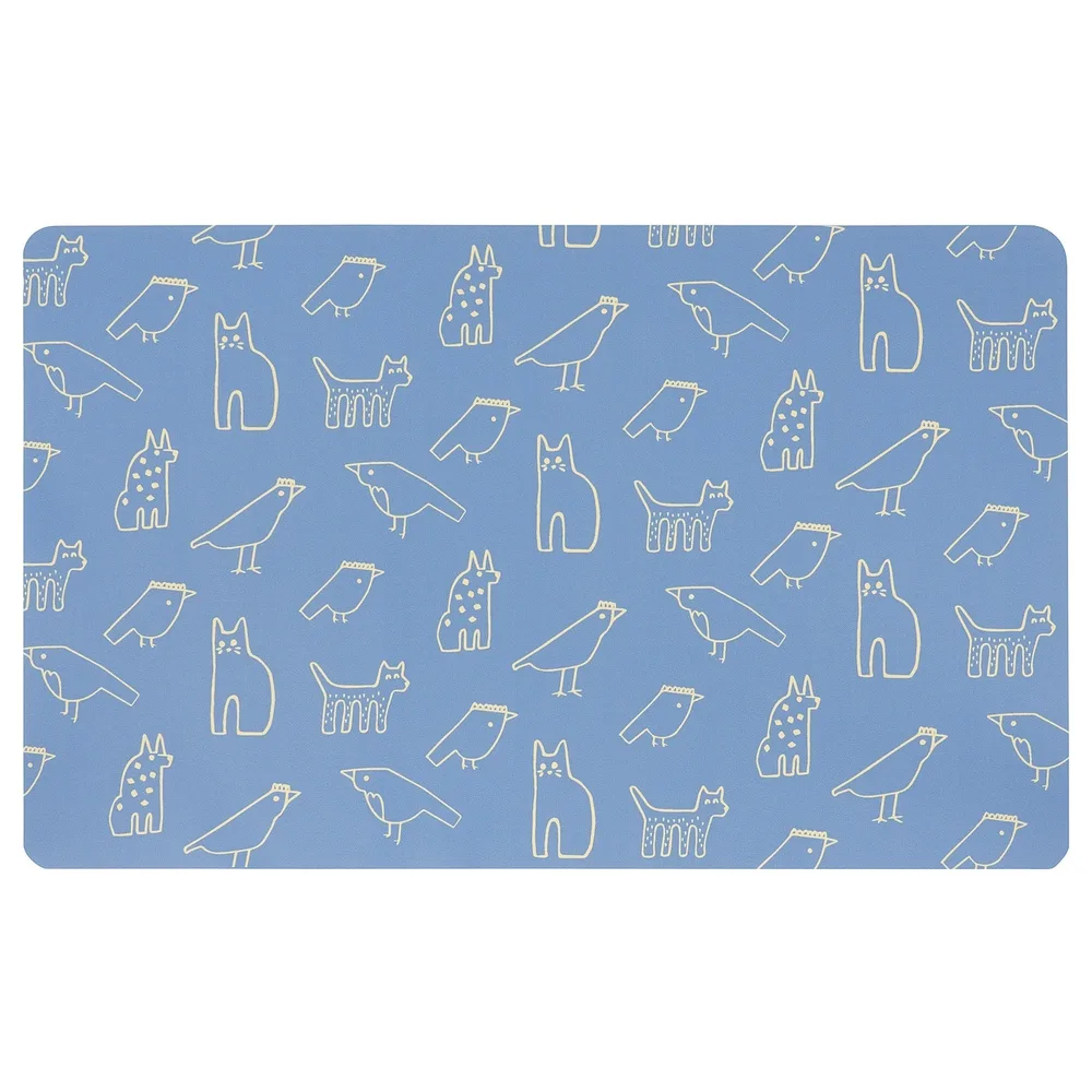 IKEA BÖNSYRSA (ИКЕА БОНСУРСА) — Настольный коврик, рисунок животных, 60x37 см