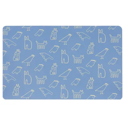 IKEA BÖNSYRSA (ИКЕА БОНСУРСА) — Настольный коврик, рисунок животных, 60x37 см