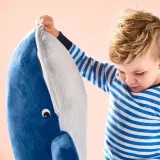 IKEA BLÅVINGAD (ИКЕА БЛОВИНГАД) — Плюшевая игрушка, синий кит, 100 см — фото 4