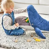 IKEA BLÅVINGAD (ИКЕА БЛОВИНГАД) — Плюшевая игрушка, синий кит, 100 см — фото 5
