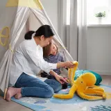 IKEA BLÅVINGAD (ИКЕА БЛОВИНГАД) — Плюши, осьминог/желтый, 50 см — фото 3