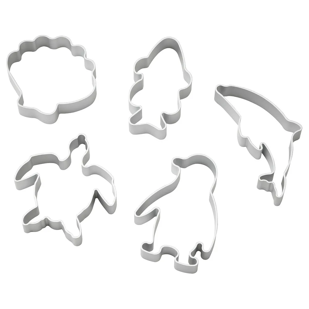 IKEA BLÅVINGAD (ИКЕА БЛОВИНГАД) — Формы для запекания, 5 шт, серебро