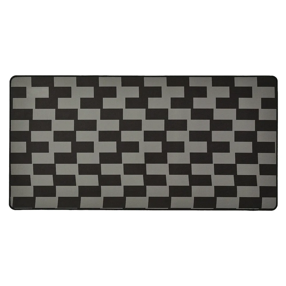 IKEA BLÅSKATA (ИКЕА БЛОСКАТА) — Игровой коврик для мыши, черный/серый дизайн, 40x80 см