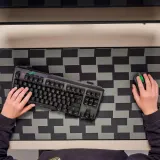 IKEA BLÅSKATA (ИКЕА БЛОСКАТА) — Игровой коврик для мыши, черный/серый дизайн, 40x80 см — фото 5