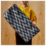 IKEA BLÅSKATA (ИКЕА БЛОСКАТА) — Игровой коврик для мыши, черный/серый дизайн, 40x80 см — фото 7