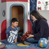IKEA AFTONSPARV (ИКЕА АФТОНСПАРВ) — Плюшевый космонавт в скафандре, медведь, 28 см — фото 4
