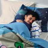 IKEA AFTONSPARV (ИКЕА АФТОНСПАРВ) — Плюшевый космонавт в скафандре, кот, 28 см — фото 3