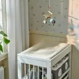 IKEA VÄDRA (ИКЕА ВЭДРА) — Чехол для пеленального коврика, бежевый/голубой, 48x74 см — фото 5