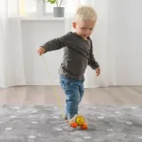 IKEA UPPSTÅ (ИКЕА УППСТО) — Тянущая игрушка, ежик/многоцветный — фото 3