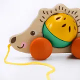 IKEA UPPSTÅ (ИКЕА УППСТО) — Тянущая игрушка, ежик/многоцветный — фото 5