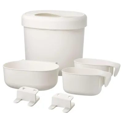 IKEA ÖNSKLIG (ИКЕА ОНСКЛИГ) — Накладные корзины, 4 штуки, белые
