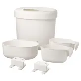 IKEA ÖNSKLIG (ИКЕА ОНСКЛИГ) — Накладные корзины, 4 штуки, белые — фото 1