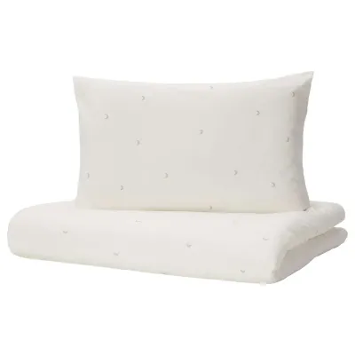 IKEA LENAST (ИКЕА ЛЕНАСТ) — 1 наволочка для кровати, белая, 110x125/35x55 см