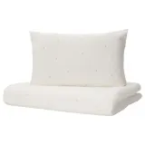 IKEA LENAST (ИКЕА ЛЕНАСТ) — 1 наволочка для кровати, белая, 110x125/35x55 см — фото 1