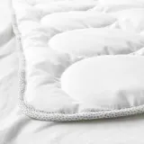 IKEA LENAST (ИКЕА ЛЕНАСТ) — Одеяло для детской кроватки, белый/серый, 110x125 см — фото 3