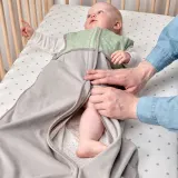 IKEA LEN (ИКЕА ЛЕН) — Спальный мешок, зеленый, 6-18 месяцев — фото 5