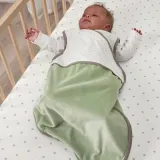 IKEA LEN (ИКЕА ЛЕН) — Спальный мешок, зеленый, 0-6 месяцев — фото 4