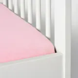 IKEA LEN (ИКЕА ЛЕН) — Детская простыня, белая/розовая, 60x120 см — фото 3