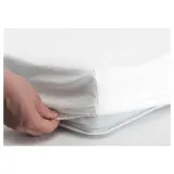 IKEA LEN (ИКЕА ЛЕН) — Детская простыня, белая/розовая, 60x120 см — фото 4