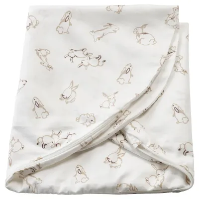 IKEA LEN (ИКЕА ЛЕН) — Подушка-чехол для кормления, кролик/белый, 60x50x18 см