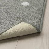 IKEA LEN (ИКЕА ЛЕН) — Коврик, горошек/серый, 133x160 см — фото 4