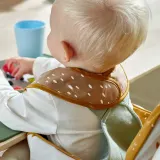 IKEA GULDVÄVARE (ИКЕА ГУЛДВЭВАРЕ) — Нагрудник, темно-желтый/белый — фото 3