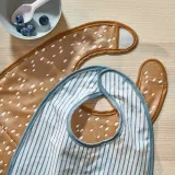 IKEA GULDVÄVARE (ИКЕА ГУЛДВЭВАРЕ) — Нагрудник, темно-желтый/белый — фото 4