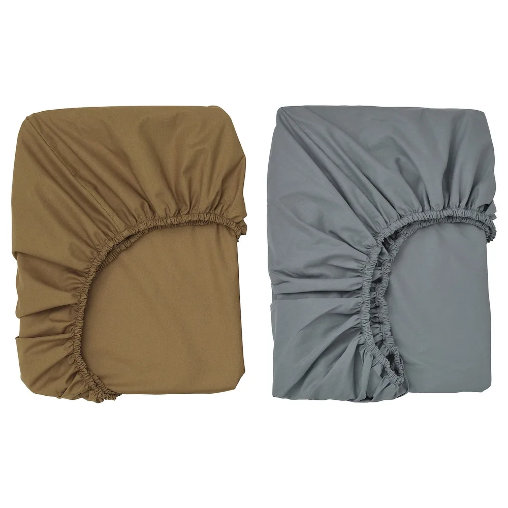 IKEA GULDVÄVARE (ИКЕА ГУЛДВЭВАРЕ) — Детская простыня, темно-желтая/синяя, 60x120 см