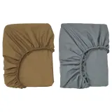 IKEA GULDVÄVARE (ИКЕА ГУЛДВЭВАРЕ) — Детская простыня, темно-желтая/синяя, 60x120 см — фото 1