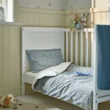 IKEA GULDVÄVARE (ИКЕА ГУЛДВЭВАРЕ) — Постельное белье 1 наволочка, синий/белый цветочный узор, 110x125/35x55 см — фото 2
