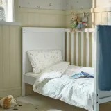 IKEA GULDVÄVARE (ИКЕА ГУЛДВЭВАРЕ) — 1 наволочка для детской кроватки, белый/цветочный рисунок, 110x125/35x55 см — фото 2