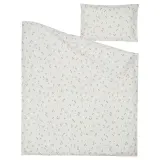 IKEA GULDVÄVARE (ИКЕА ГУЛДВЭВАРЕ) — 1 наволочка для детской кроватки, белый/цветочный рисунок, 110x125/35x55 см — фото 4