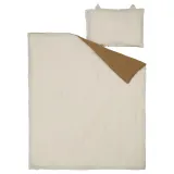IKEA GULDVÄVARE (ИКЕА ГУЛДВЭВАРЕ) — Комплект постельного белья для детской кроватки, 3 элемента, темно-желтый/бежевый, 60x120 см — фото 7
