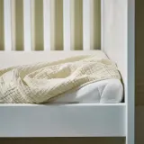 IKEA GULDVÄVARE (ИКЕА ГУЛДВЭВАРЕ) — Комплект постельного белья для детской кроватки, 3 элемента, бледно-розовый/бежевый, 60x120 см — фото 5