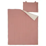 IKEA GULDVÄVARE (ИКЕА ГУЛДВЭВАРЕ) — Комплект постельного белья для детской кроватки, 3 элемента, бледно-розовый/бежевый, 60x120 см — фото 6