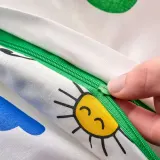 IKEA GRÖNFINK (ИКЕА ГРОНФИНК) — 1 наволочка для детской кроватки, разноцветная, 110x125/35x55 см — фото 5