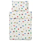 IKEA GRÖNFINK (ИКЕА ГРОНФИНК) — 1 наволочка для детской кроватки, разноцветная, 110x125/35x55 см — фото 6