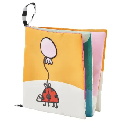 IKEA GRÖNFINK (ИКЕА ГРОНФИНК) — Книжка-игра, разноцветная, 14x14 см