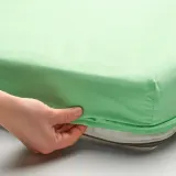 IKEA GRÖNFINK (ИКЕА ГРОНФИНК) — Комплект постельного белья, 3 элемента, зеленый/бирюзовый, 60x120 см — фото 4