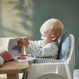 IKEA ANTILOP (ИКЕА АНТИЛОП) — Подушка и чехол для кресла d karm, синий/белый в полоску — фото 4