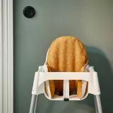 IKEA ANTILOP (ИКЕА АНТИЛОП) — Подушка и чехол для стула d feed, темно-желтый/белый с точками — фото 3