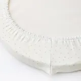 IKEA ÄLSKVÄRD (ИКЕА ЭЛСКВЭРД) — Простыня для колыбели на резинке, облака/точки/крем, 41x75 см — фото 3
