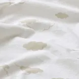 IKEA ÄLSKVÄRD (ИКЕА ЭЛСКВЭРД) — Простыня для колыбели на резинке, облака/точки/крем, 41x75 см — фото 4