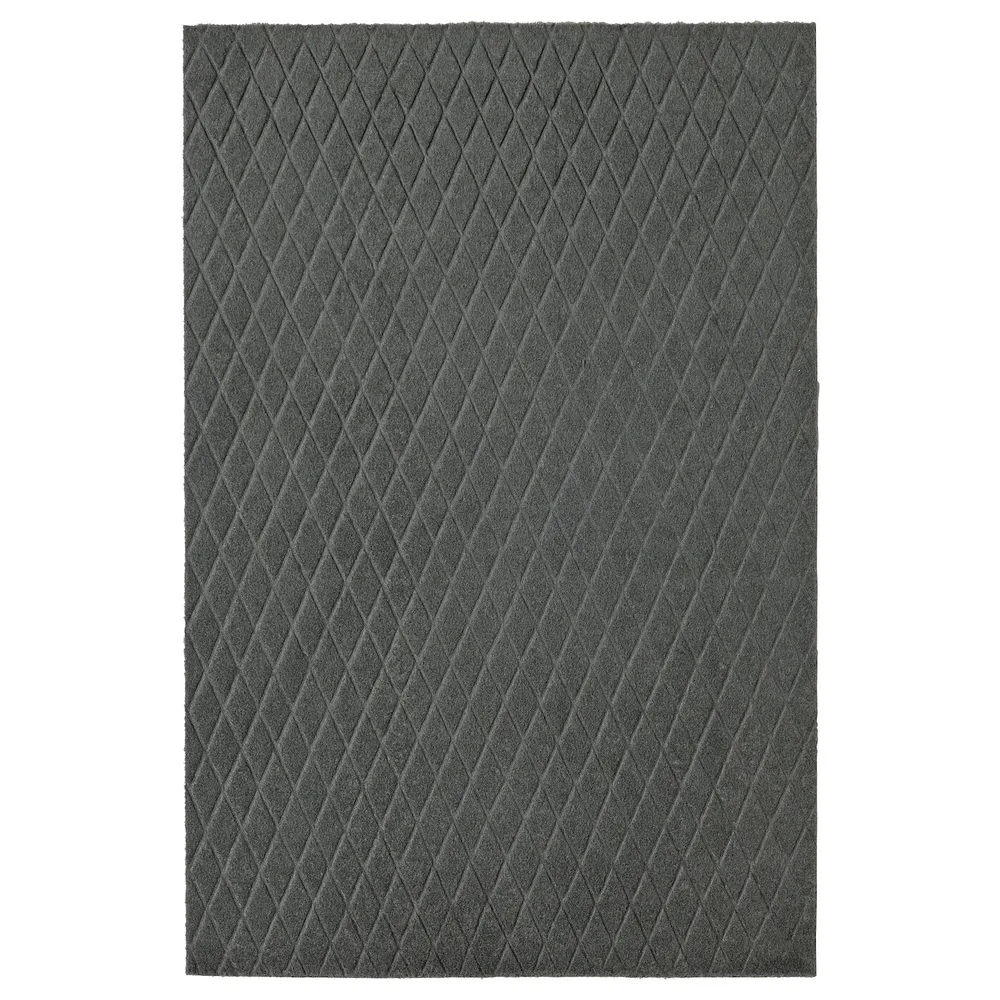 IKEA ÖSTERILD (ИКЕА ОСТЕРИЛД) — Коврик для ванной комнаты, темно-серый, 40x60 см