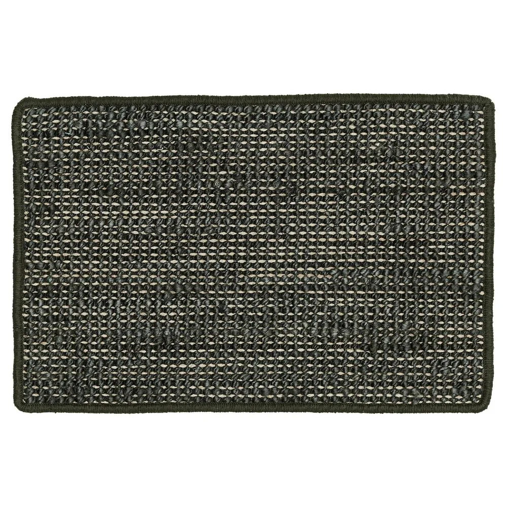 IKEA LANDBANA (ИКЕА ЛАНДБАНА) — Коврик для ног, темно-зеленый, 40x60 см