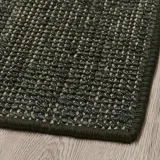IKEA LANDBANA (ИКЕА ЛАНДБАНА) — Коврик для ног, темно-зеленый, 40x60 см — фото 2