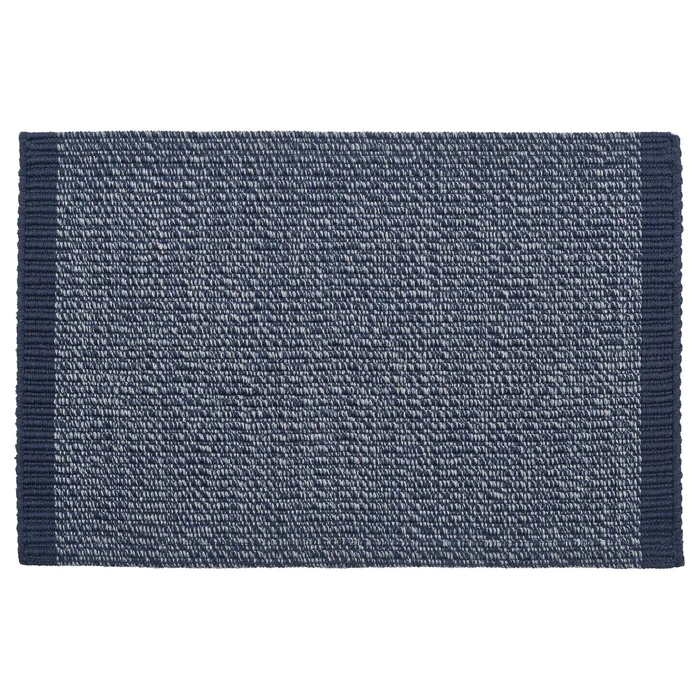 IKEA IDROTTSPLATS (ИКЕА ИДРОТТСПЛАТС) — Коврик для ног, синий, 40x60 см
