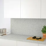IKEA SÄLJAN (ИКЕА СÄЛЙАН) - Столешница на заказ, светло-серый минерал/ламинат, 30-45x3,8 см — фото 5